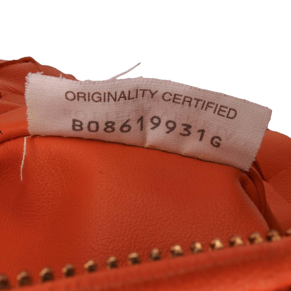 Orange Leather Bottega Veneta Mini Jodie