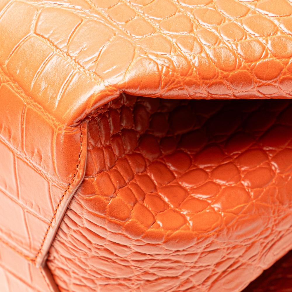 Orange Leather Bottega Veneta Tote