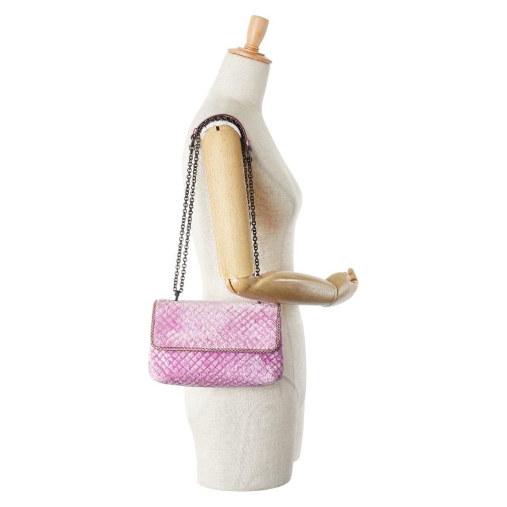 Pink Fabric Bottega Veneta Crossbody Bag