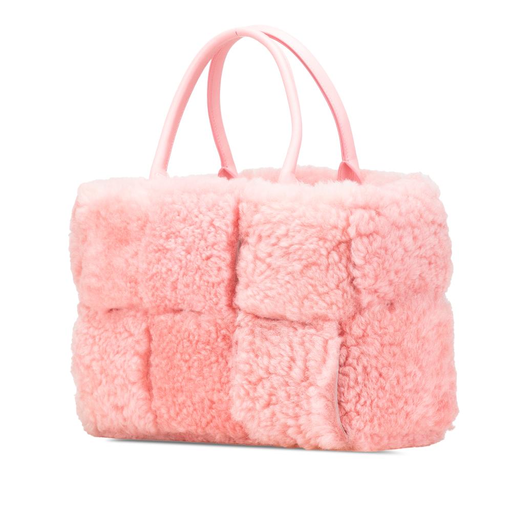 Pink Fur Bottega Veneta Tote