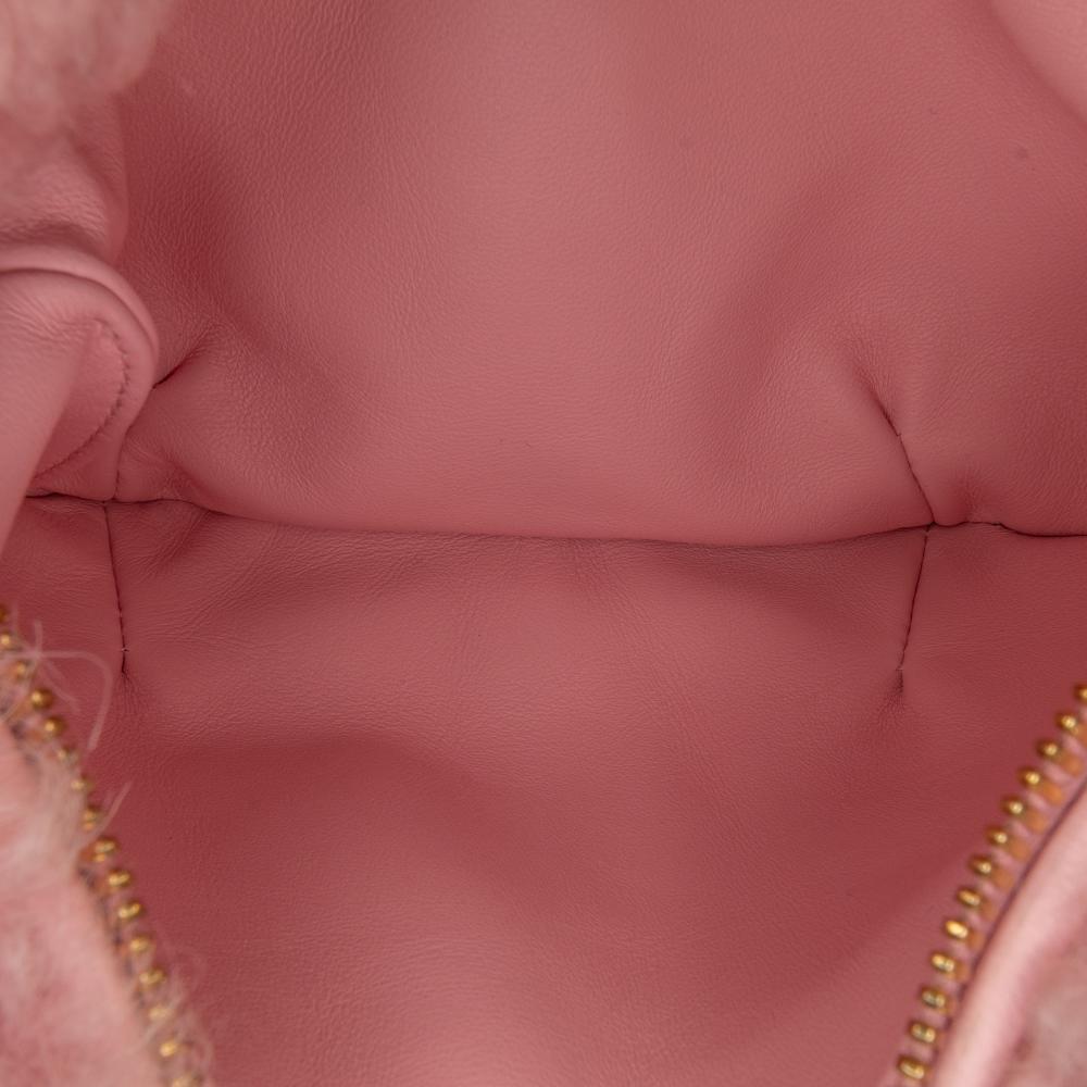 Pink Fur Bottega Veneta Mini Jodie