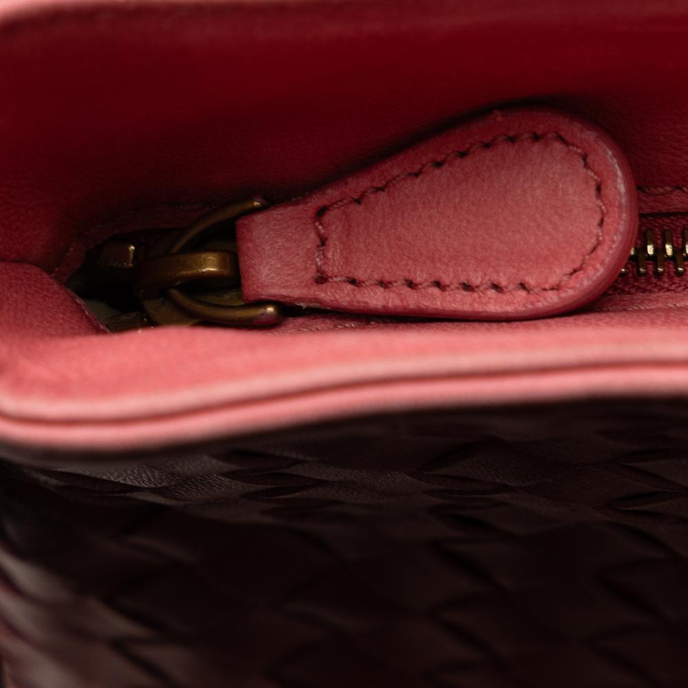 Pink Leather Bottega Veneta Crossbody Bag