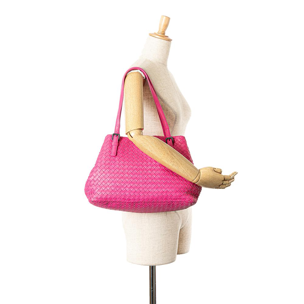 Pink Leather Bottega Veneta Tote