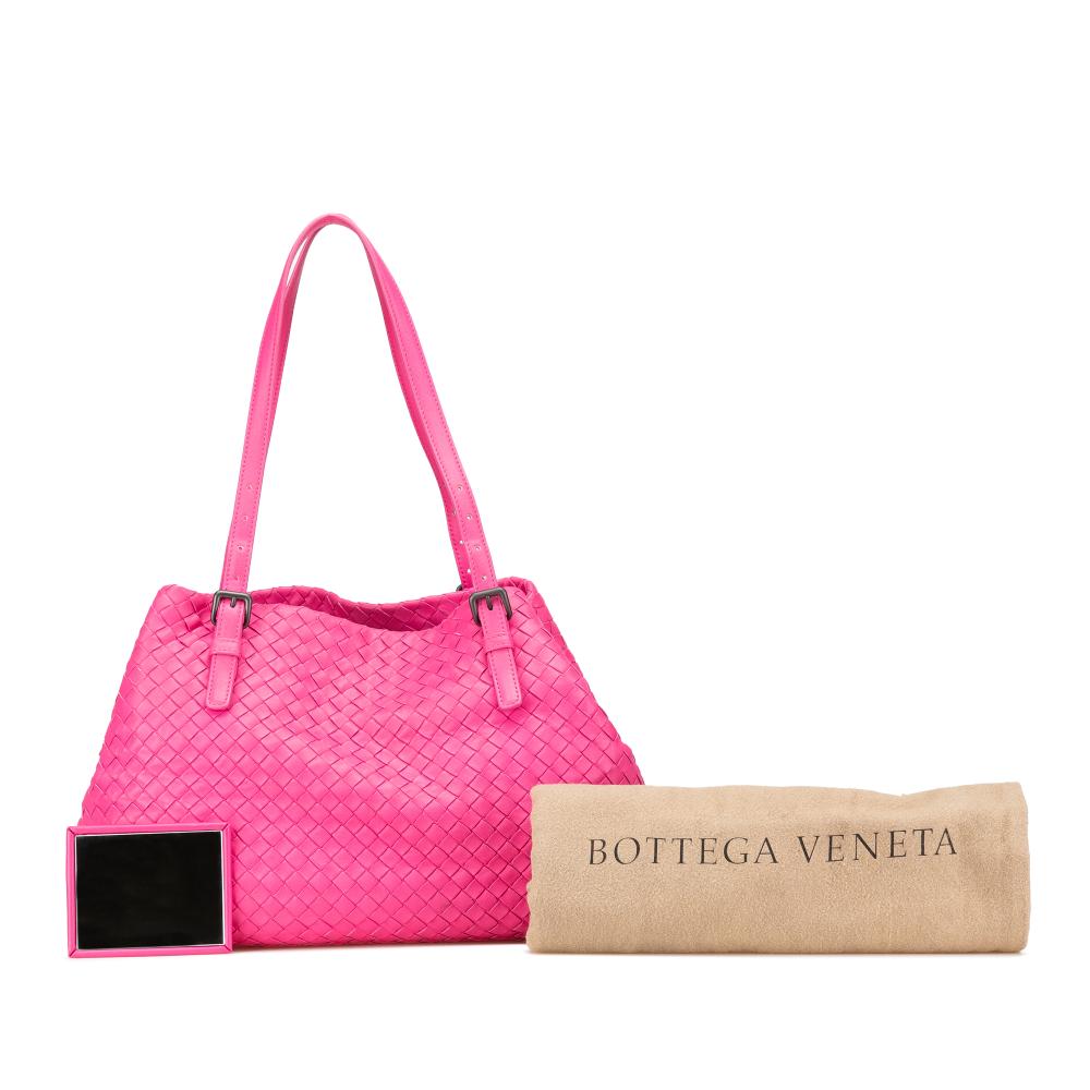 Pink Leather Bottega Veneta Tote