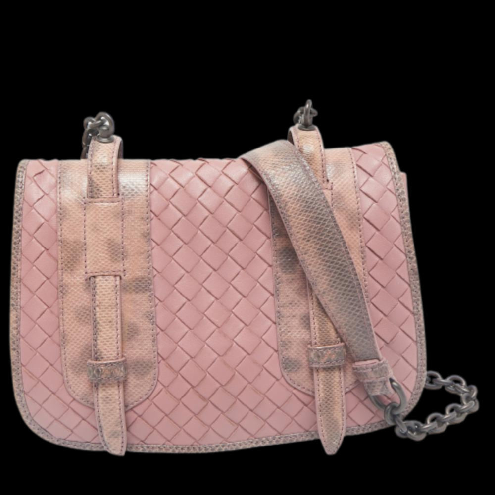 Pink Leather Bottega Veneta Crossbody Bag