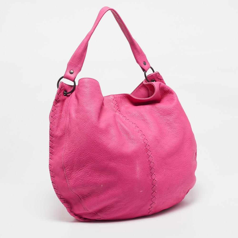 Pink Leather Bottega Veneta Handbag