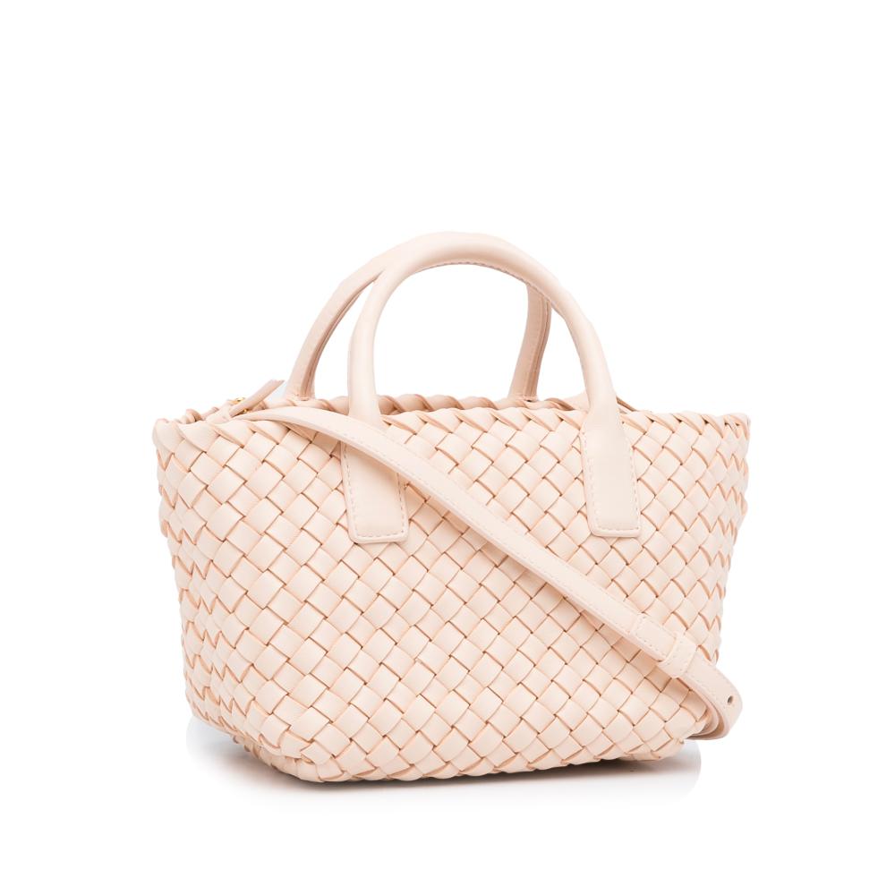 Pink Leather Bottega Veneta Cabat