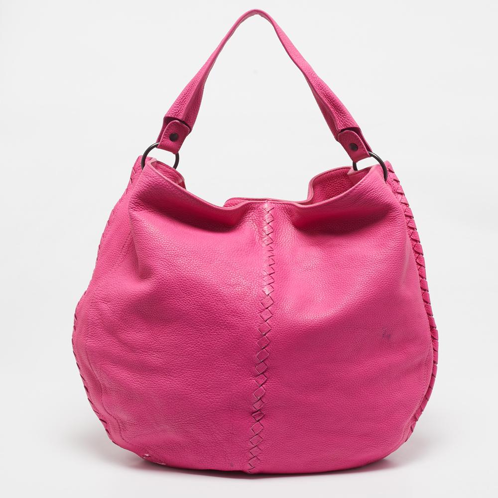 Pink Leather Bottega Veneta Handbag