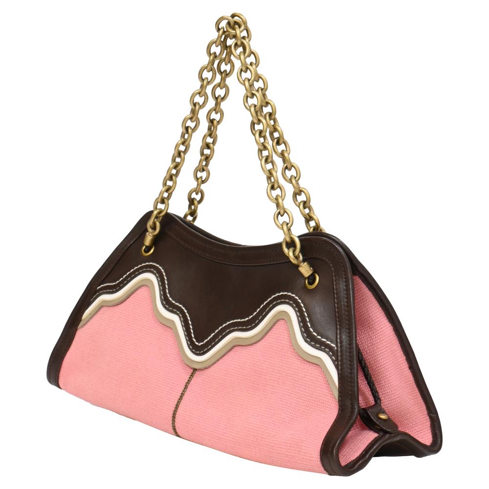 Pink Leather Bottega Veneta Shoulder Bag