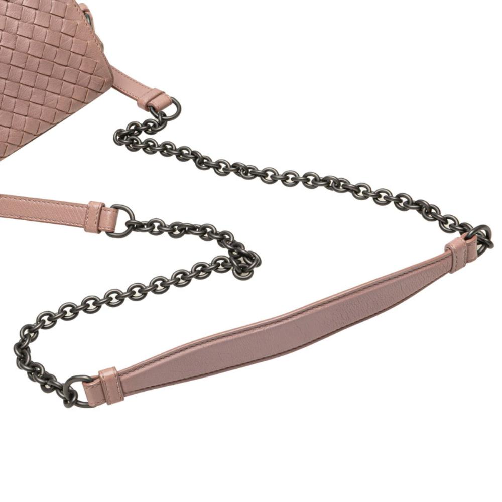 Pink Leather Bottega Veneta Crossbody Bag