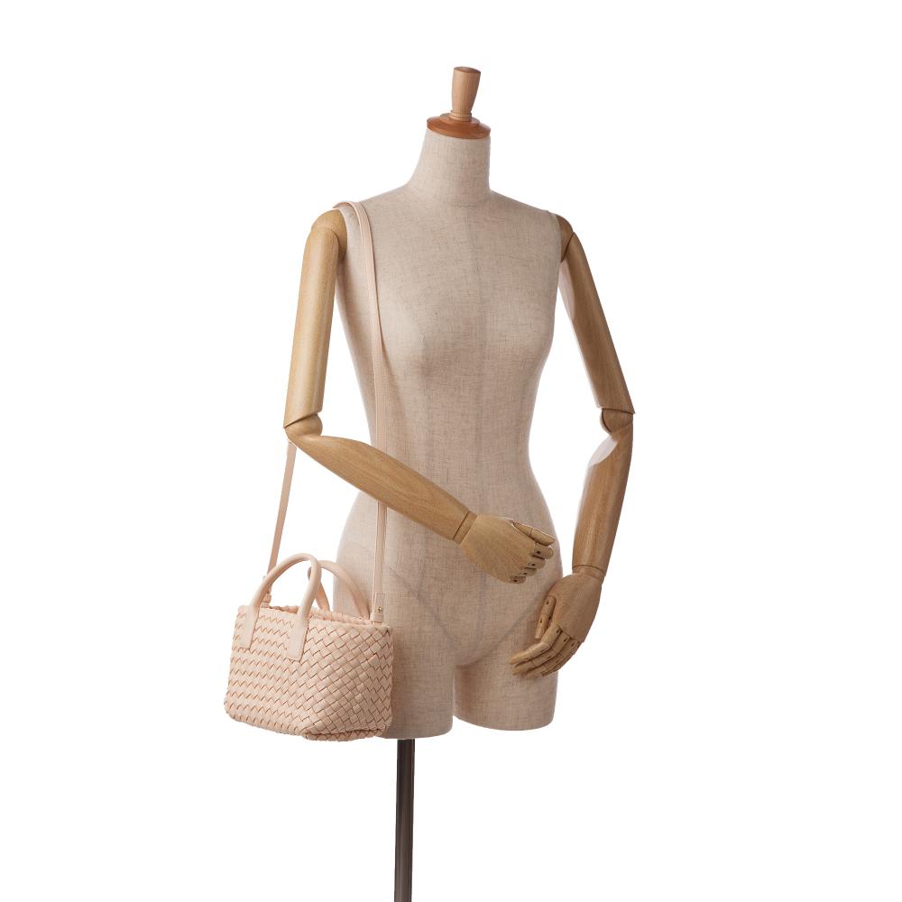 Pink Leather Bottega Veneta Cabat