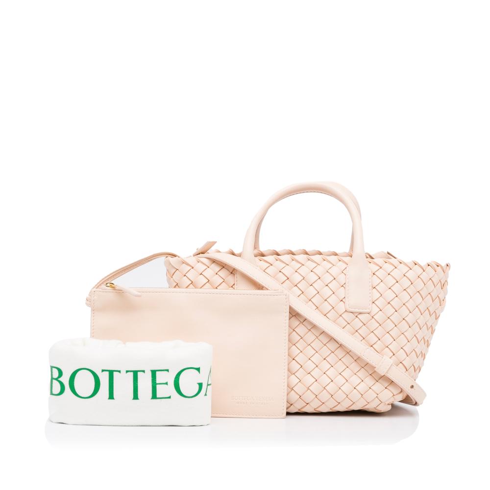 Pink Leather Bottega Veneta Cabat