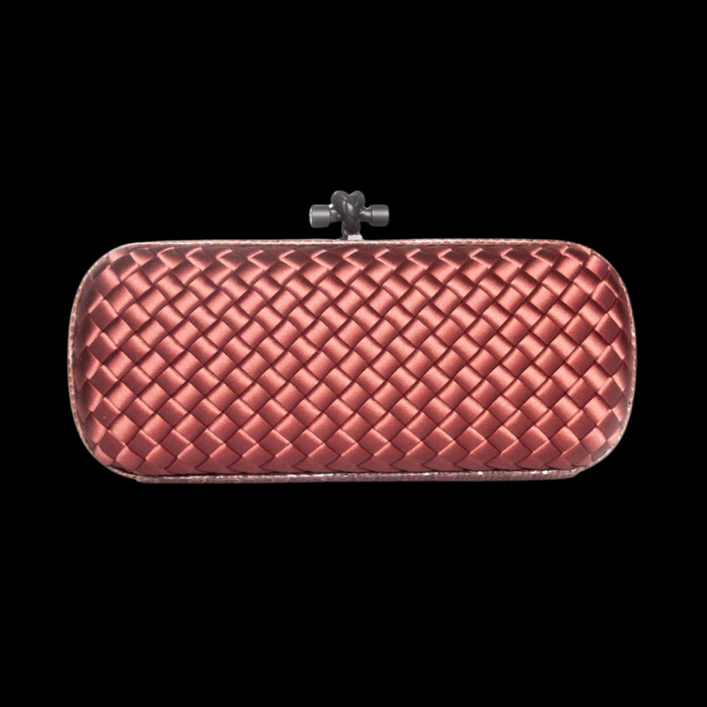 Pink Satin Bottega Veneta Clutch