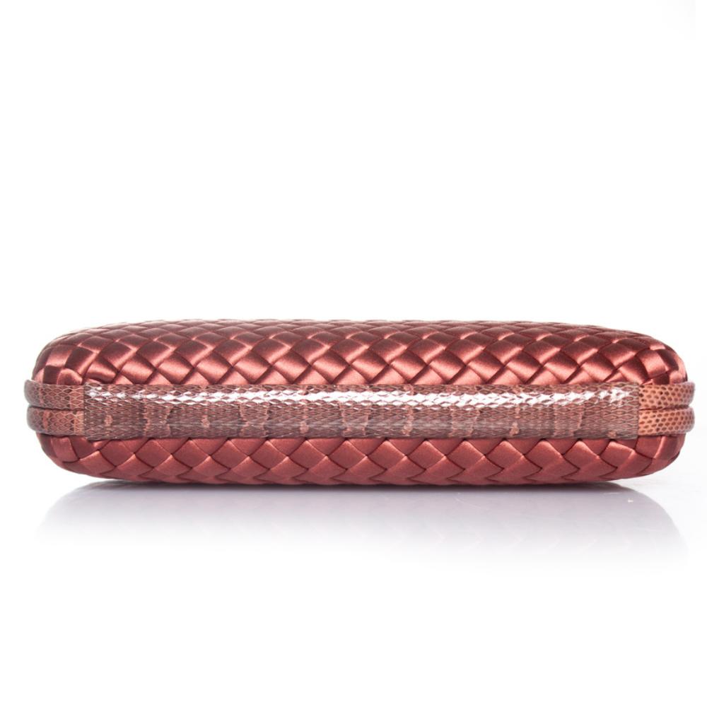 Pink Satin Bottega Veneta Clutch