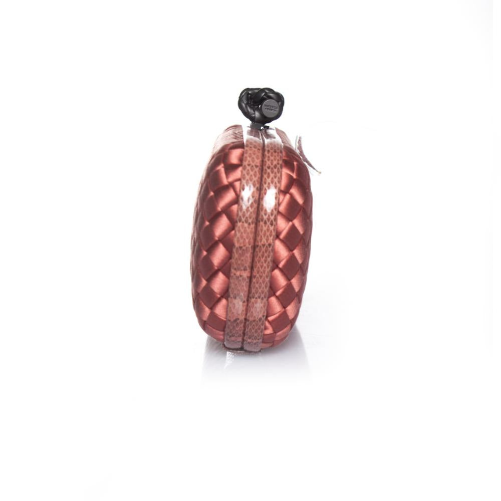 Pink Satin Bottega Veneta Clutch