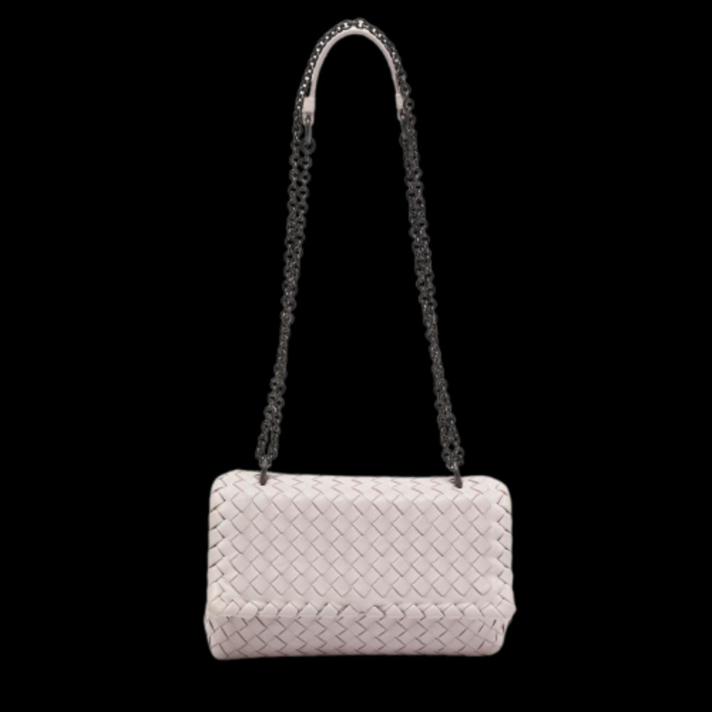Purple Fabric Bottega Veneta Shoulder Bag