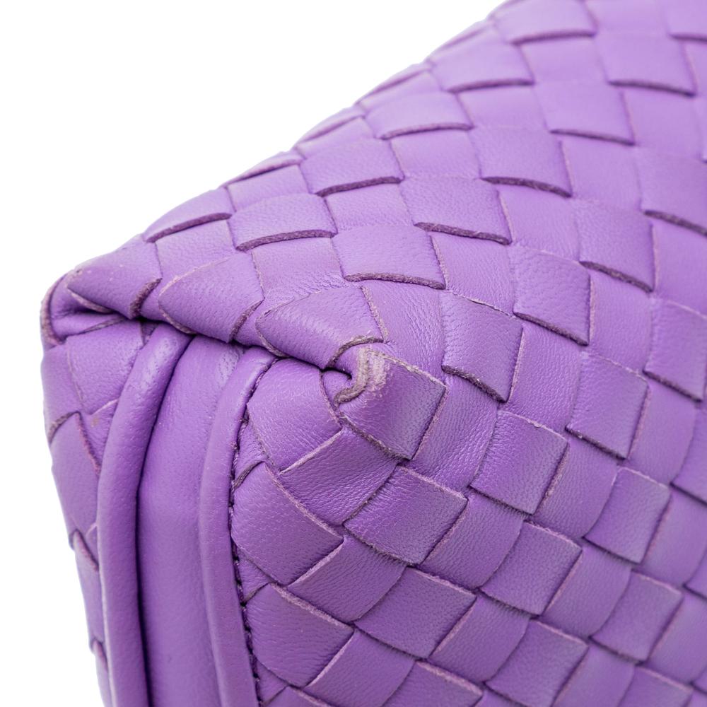 Purple Leather Bottega Veneta Crossbody Bag