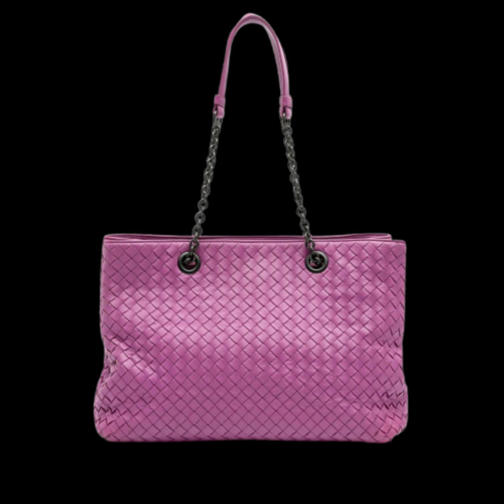 Purple Leather Bottega Veneta Tote