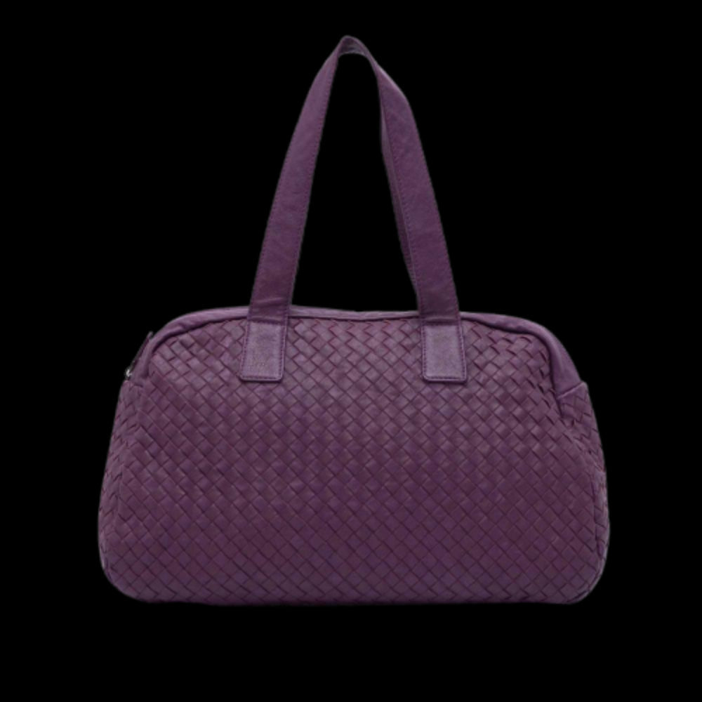 Purple Leather Bottega Veneta Shoulder Bag