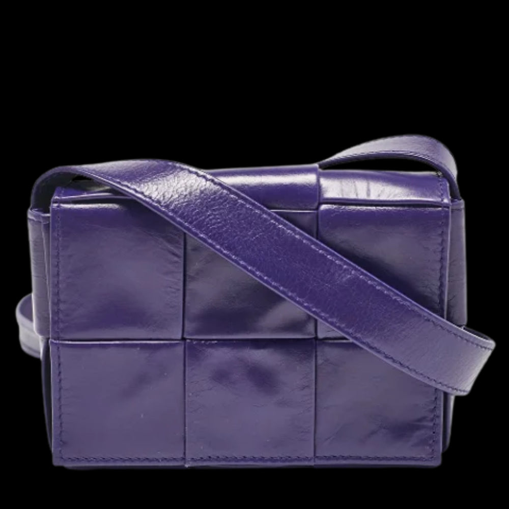 Purple Leather Bottega Veneta Crossbody Bag