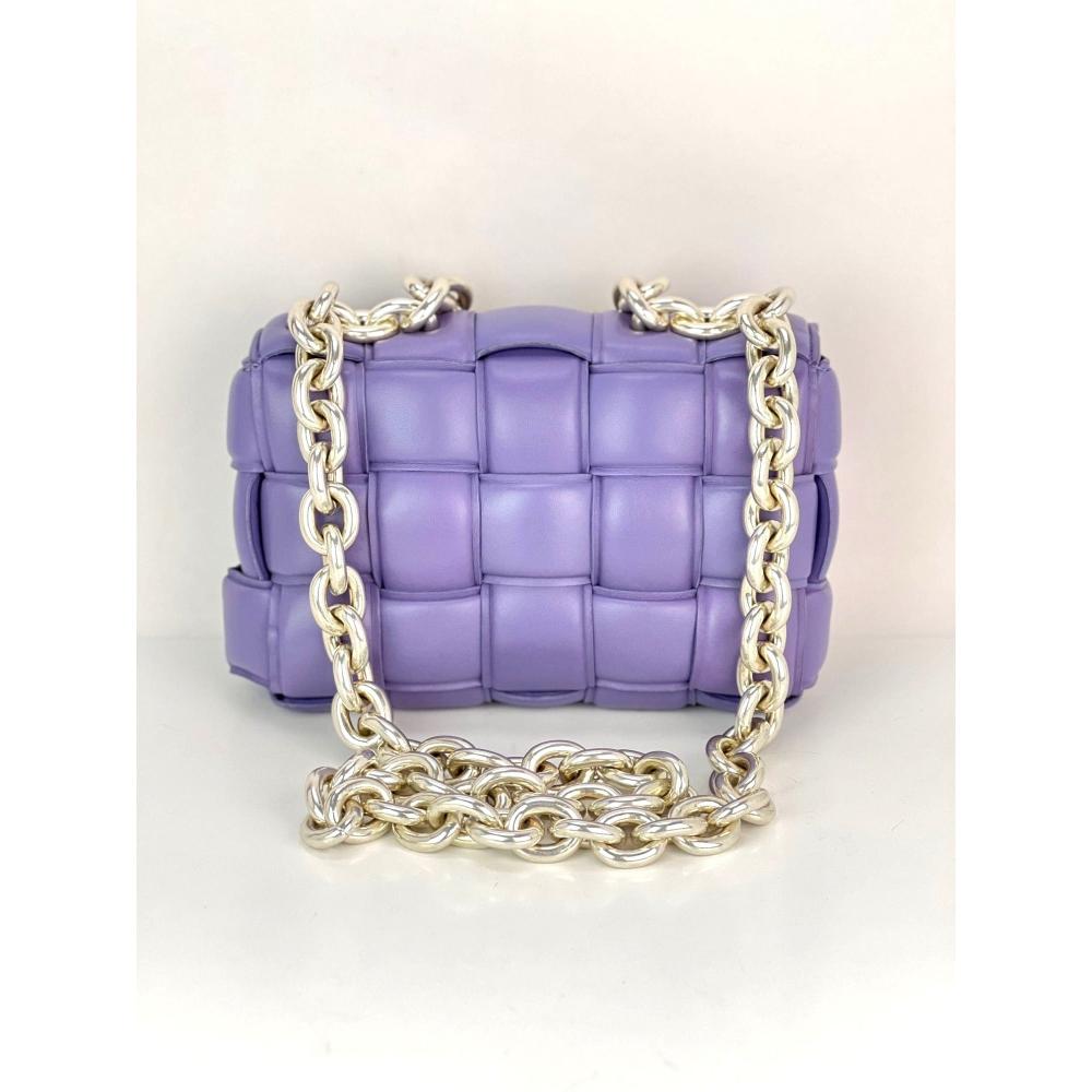 Purple Leather Bottega Veneta Handbag