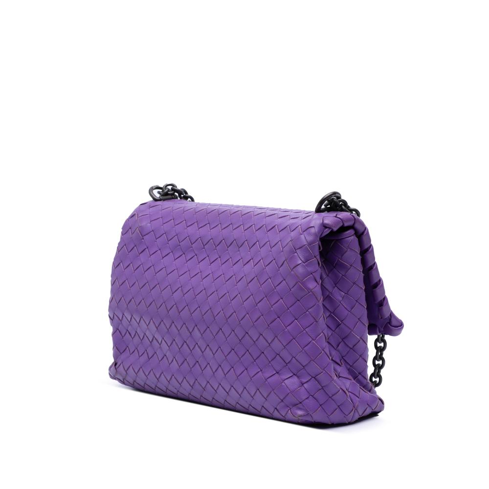 Purple Leather Bottega Veneta Shoulder Bag