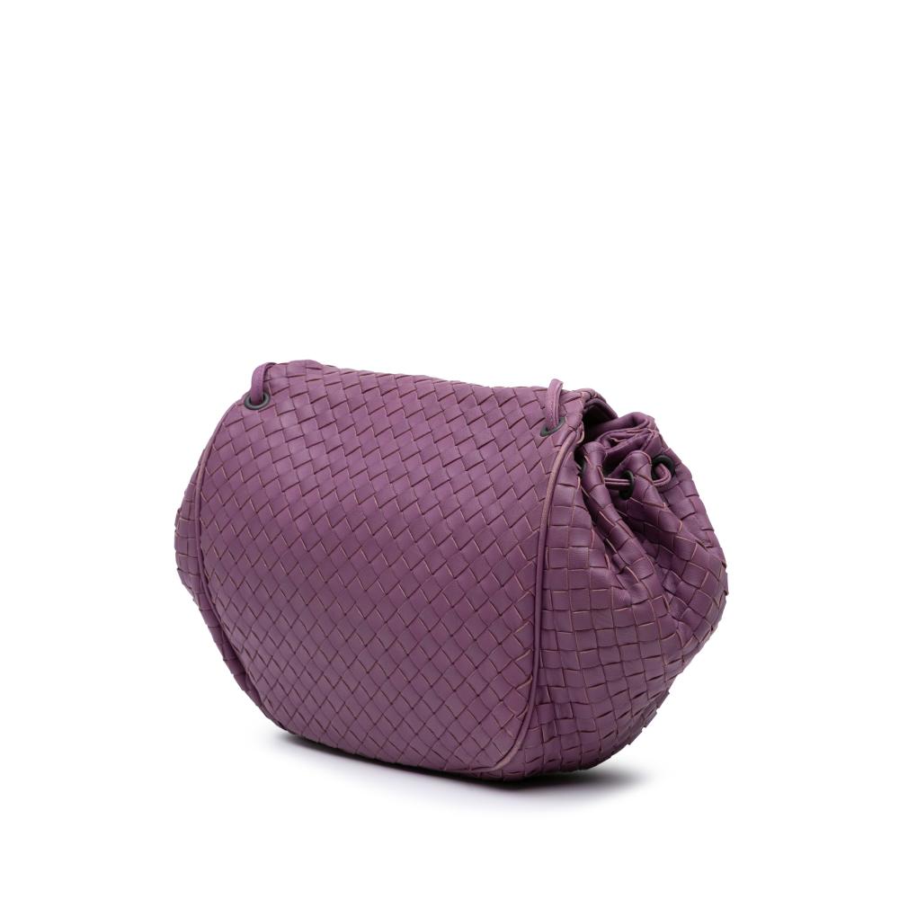 Purple Leather Bottega Veneta Crossbody Bag