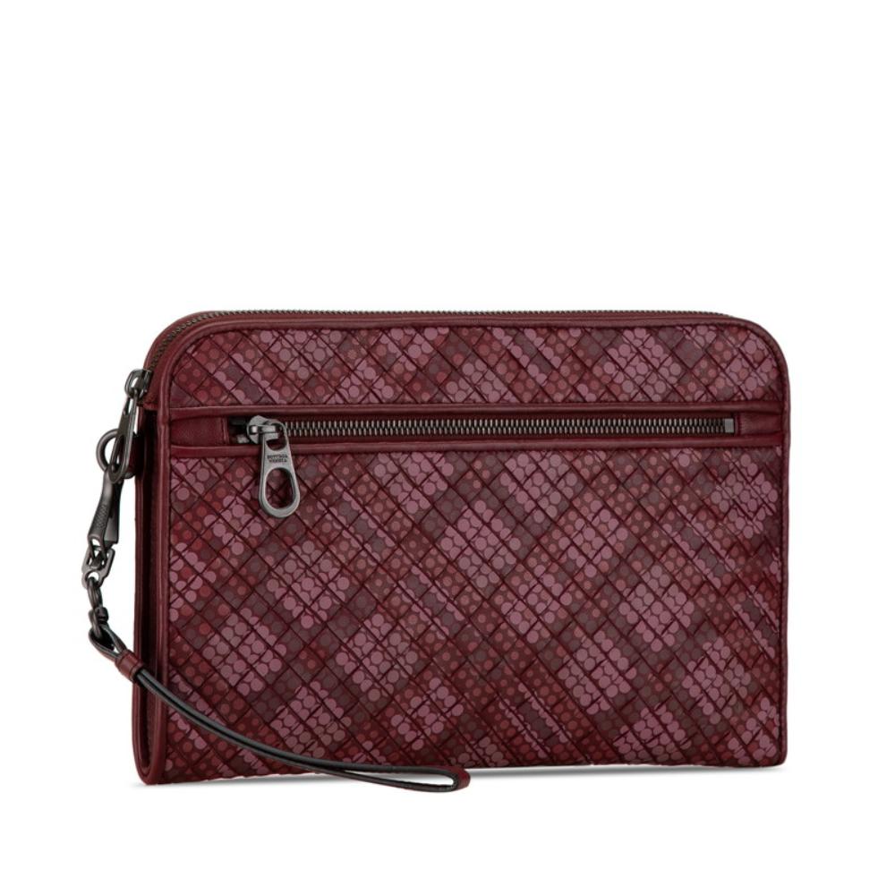 Purple Leather Bottega Veneta Clutch
