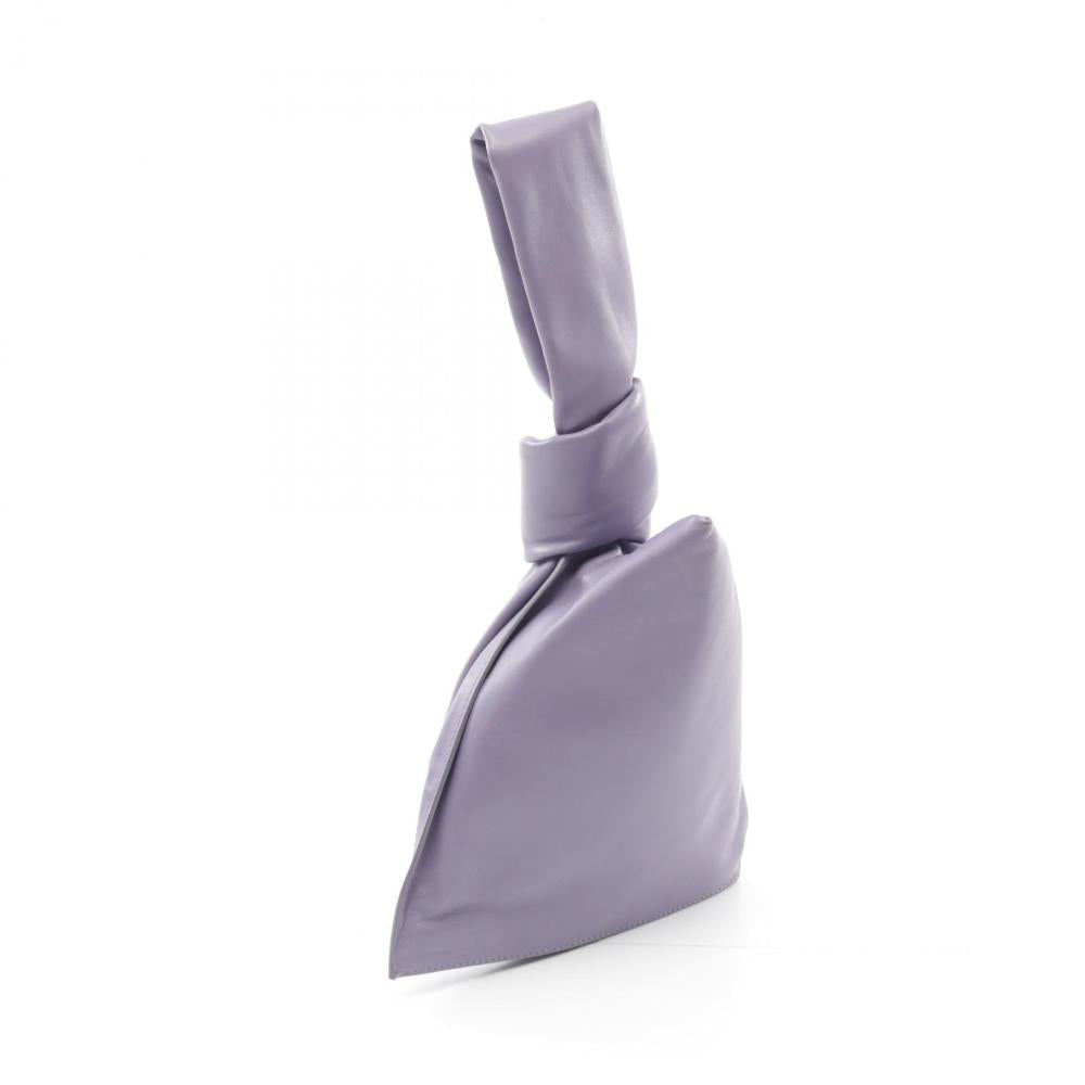 Purple Leather Bottega Veneta Clutch