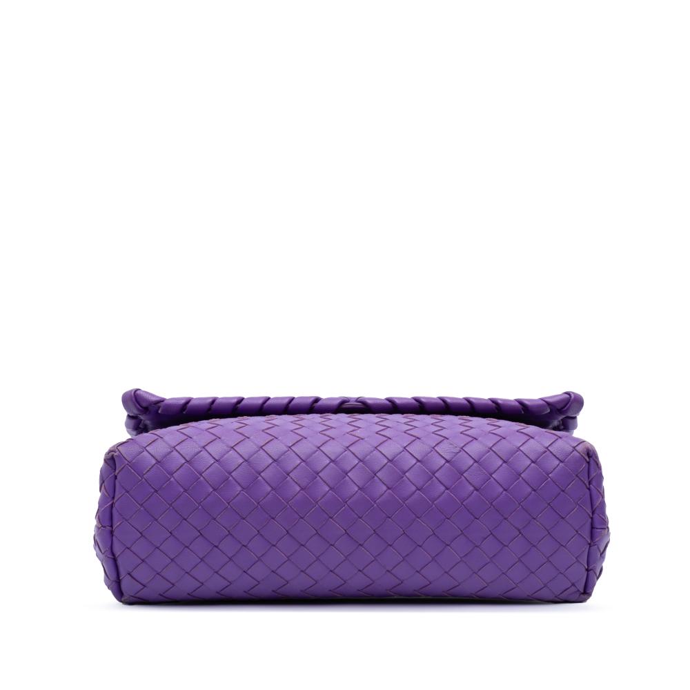 Purple Leather Bottega Veneta Shoulder Bag