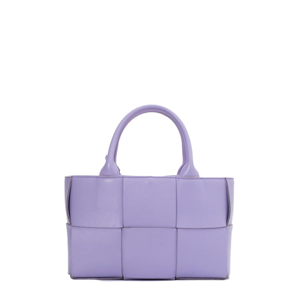 Purple Leather Bottega Veneta Handbag