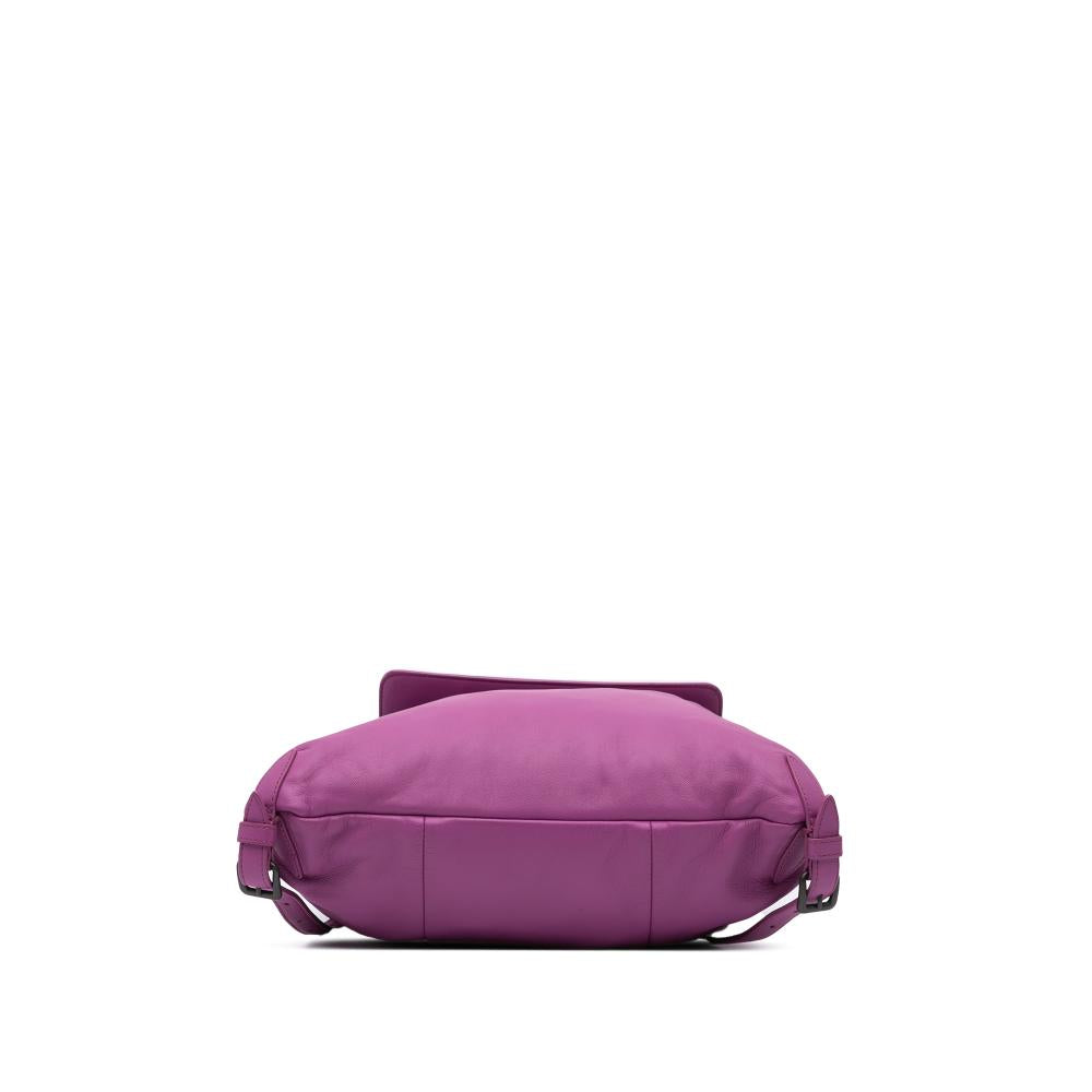Purple Leather Bottega Veneta Backpack