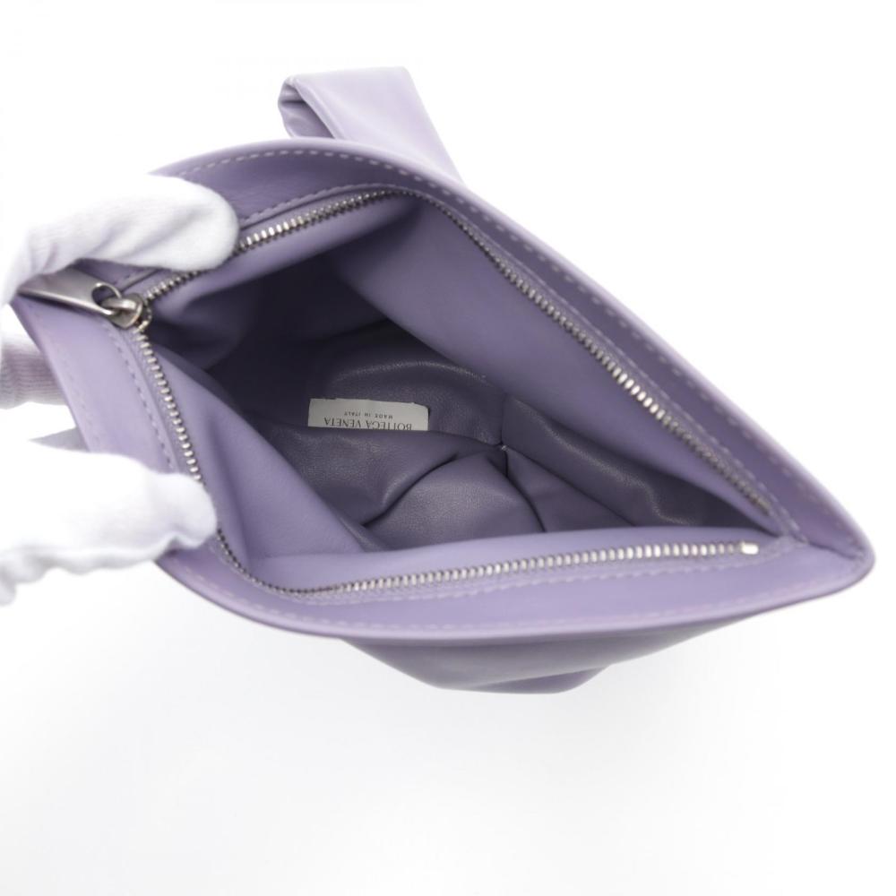 Purple Leather Bottega Veneta Clutch