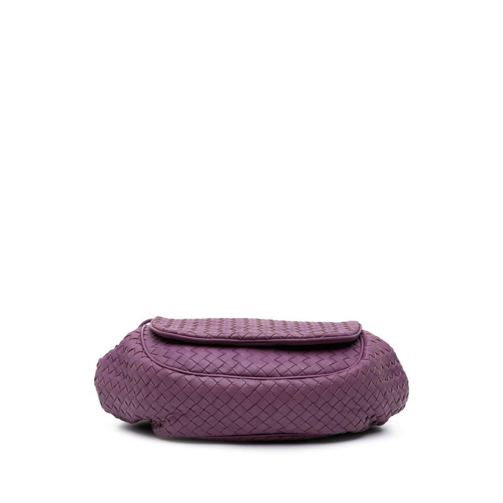 Purple Leather Bottega Veneta Crossbody Bag