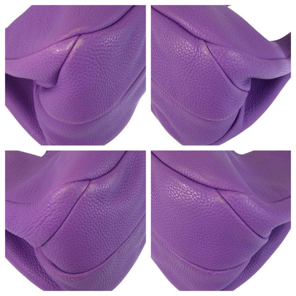 Purple Leather Bottega Veneta Shoulder Bag