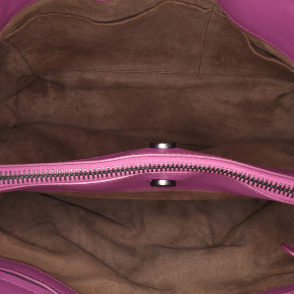 Purple Leather Bottega Veneta Tote