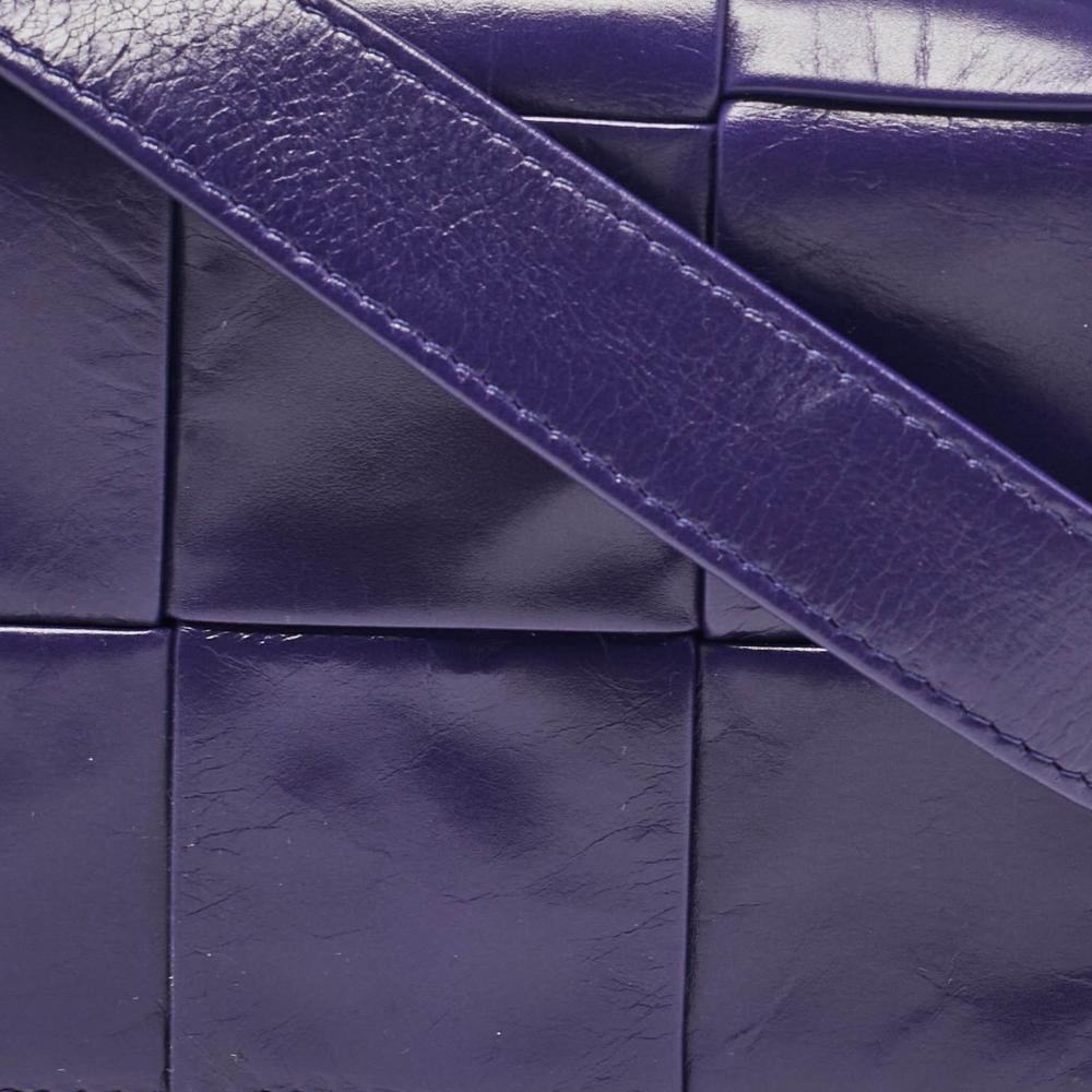 Purple Leather Bottega Veneta Crossbody Bag