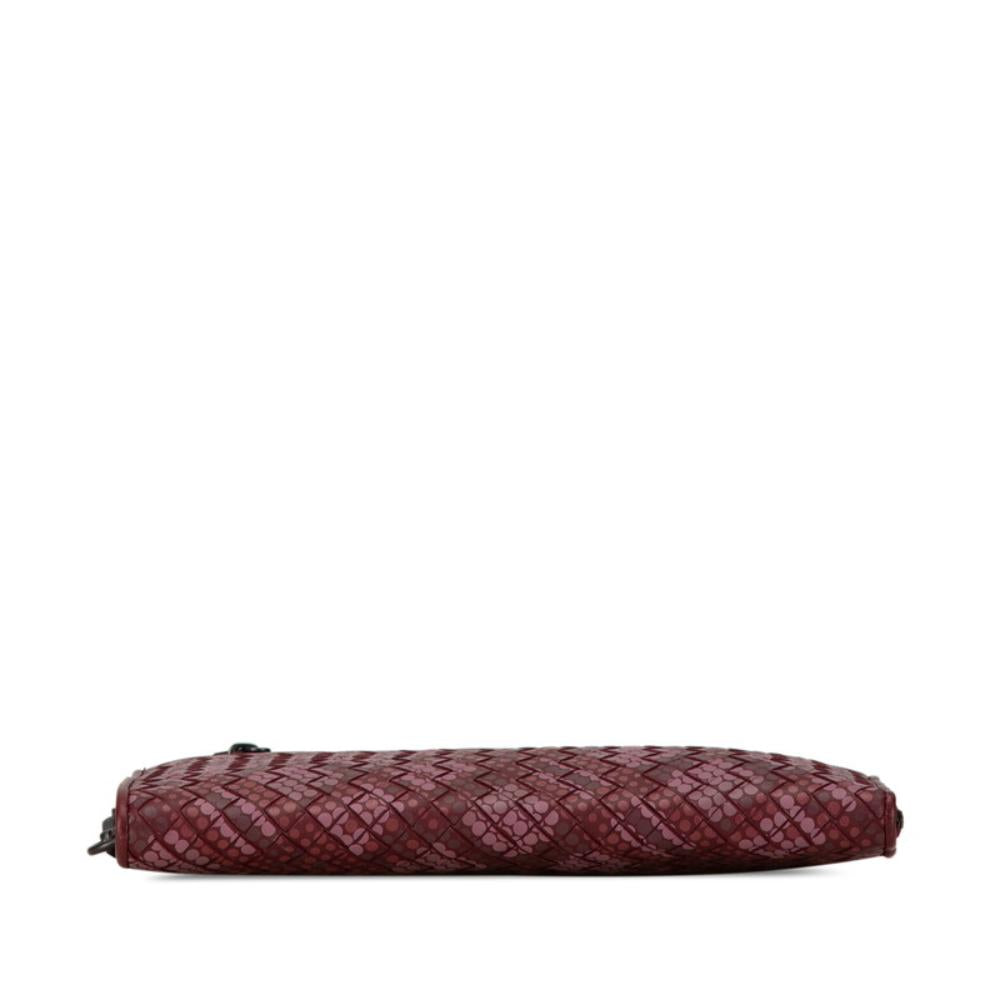 Purple Leather Bottega Veneta Clutch