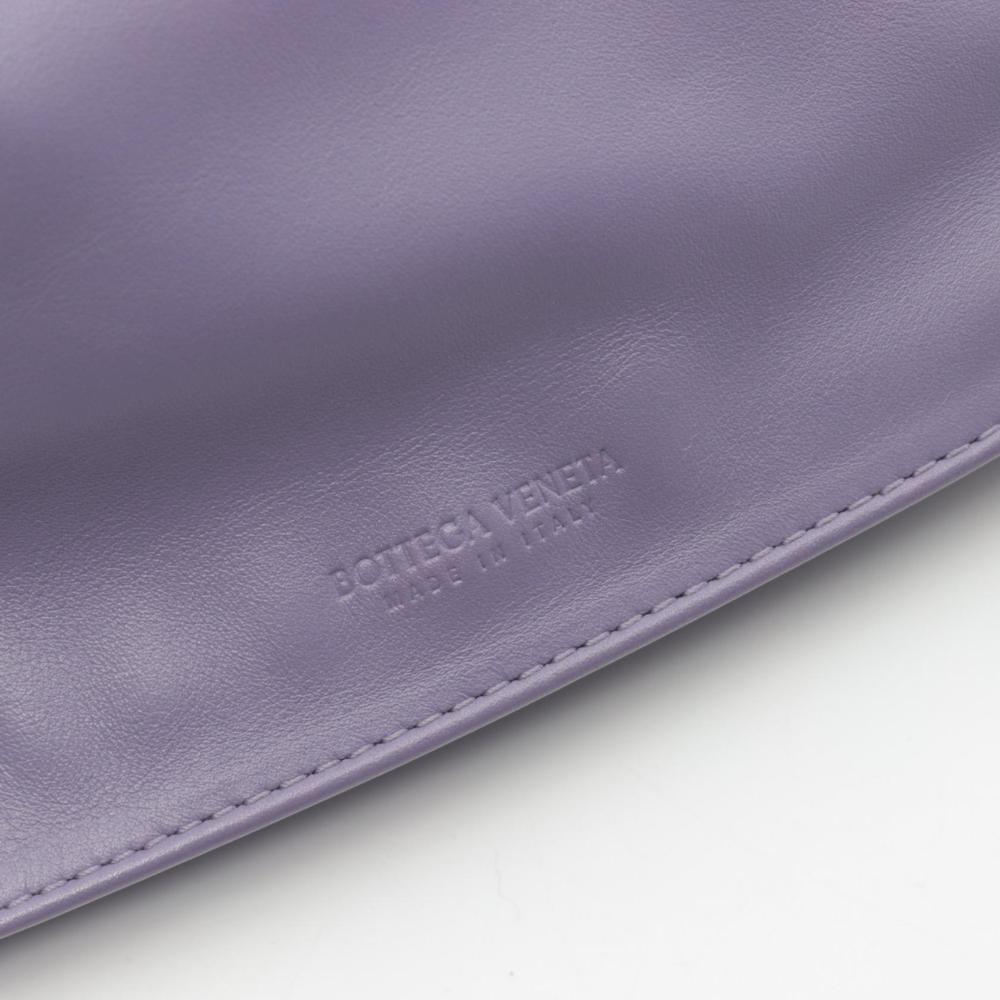 Purple Leather Bottega Veneta Clutch