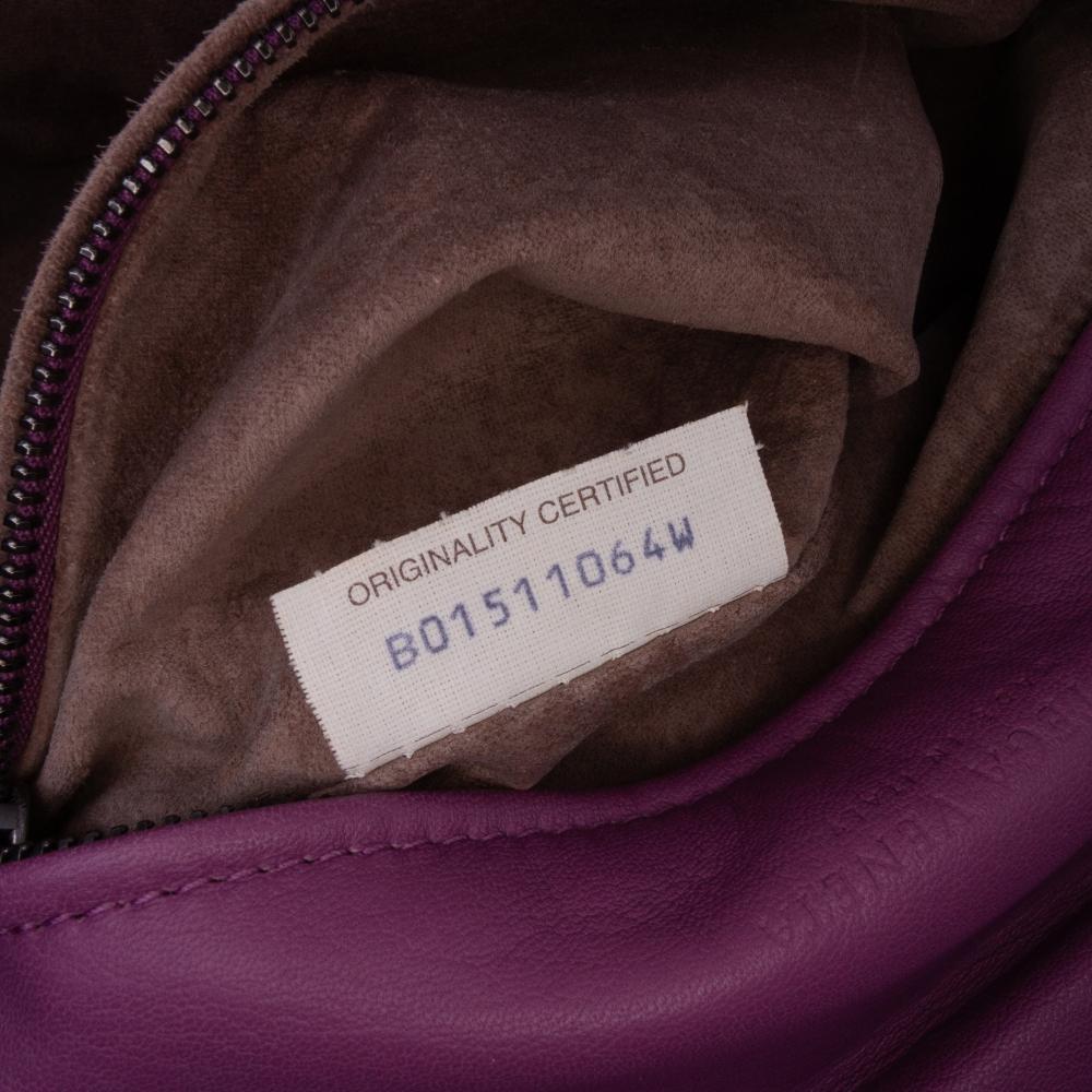 Purple Leather Bottega Veneta Crossbody Bag