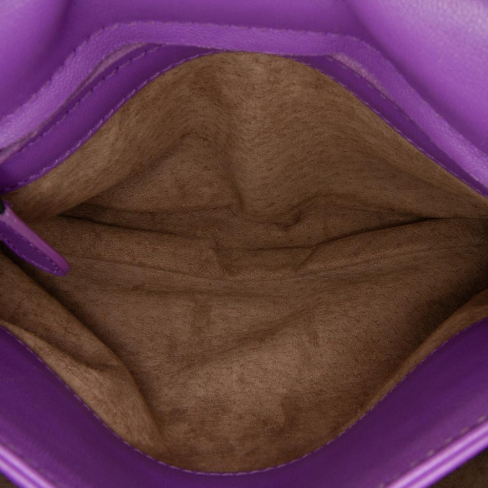Purple Leather Bottega Veneta Shoulder Bag