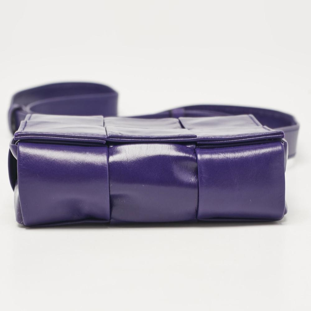 Purple Leather Bottega Veneta Crossbody Bag