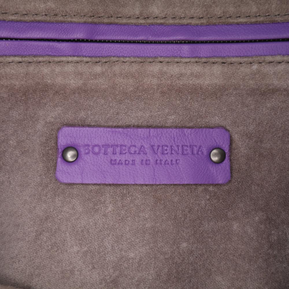 Purple Leather Bottega Veneta Crossbody Bag