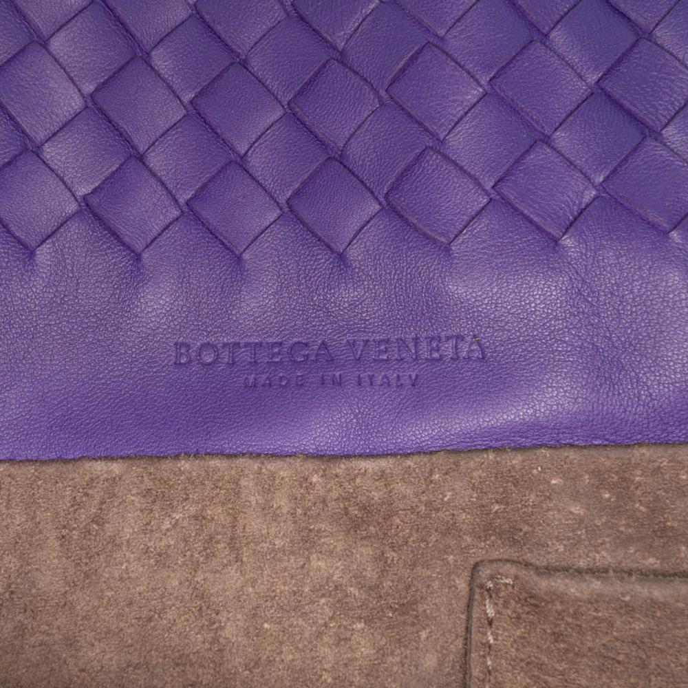 Purple Leather Bottega Veneta Tote