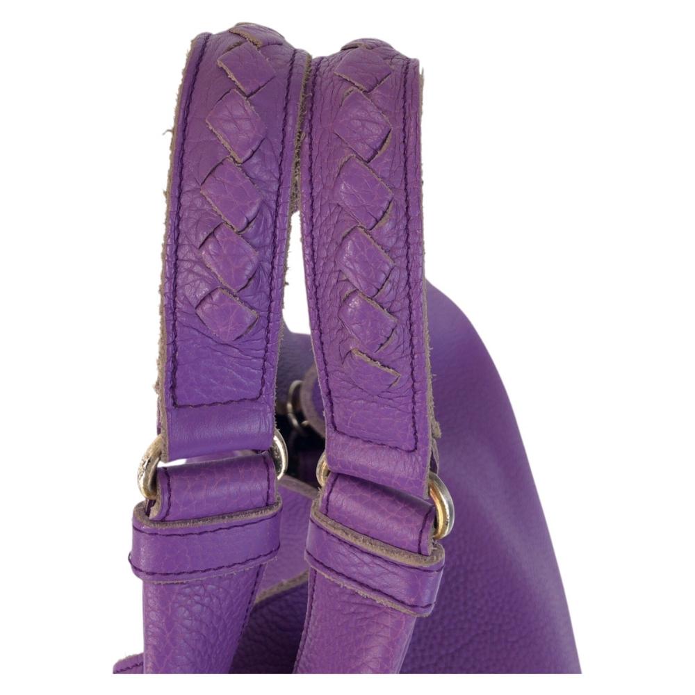 Purple Leather Bottega Veneta Shoulder Bag