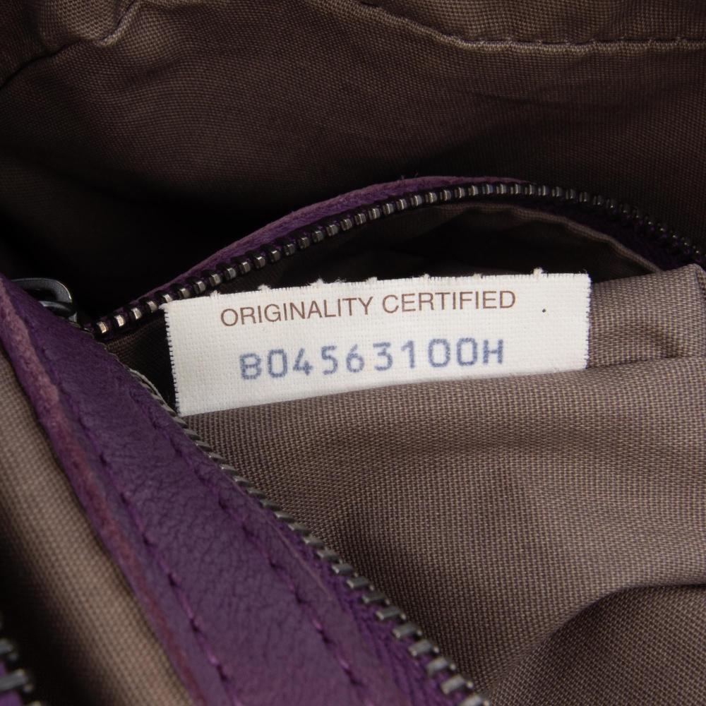 Purple Leather Bottega Veneta Shoulder Bag