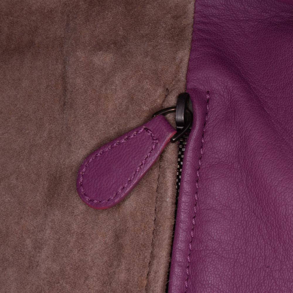 Purple Leather Bottega Veneta Crossbody Bag