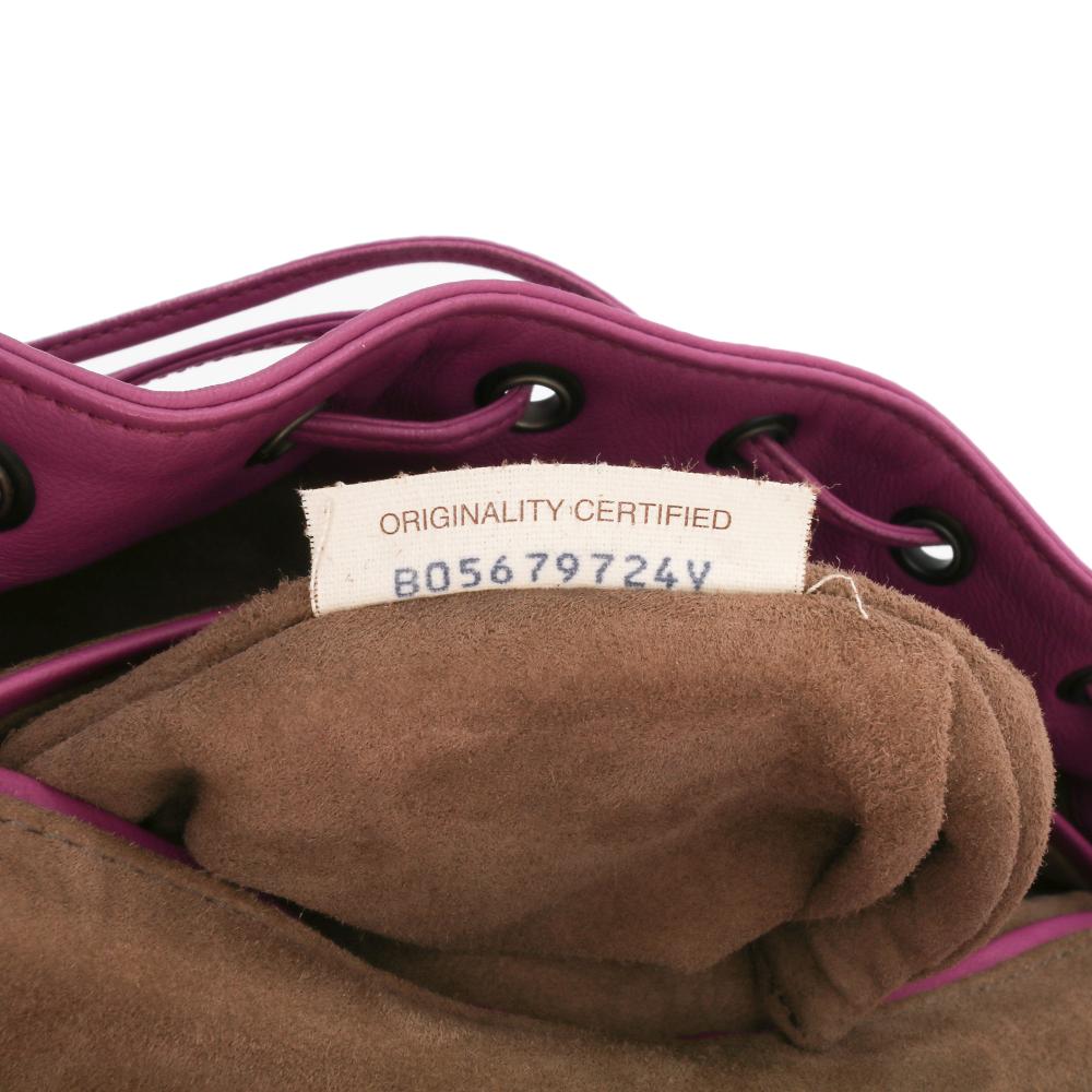 Purple Leather Bottega Veneta Backpack