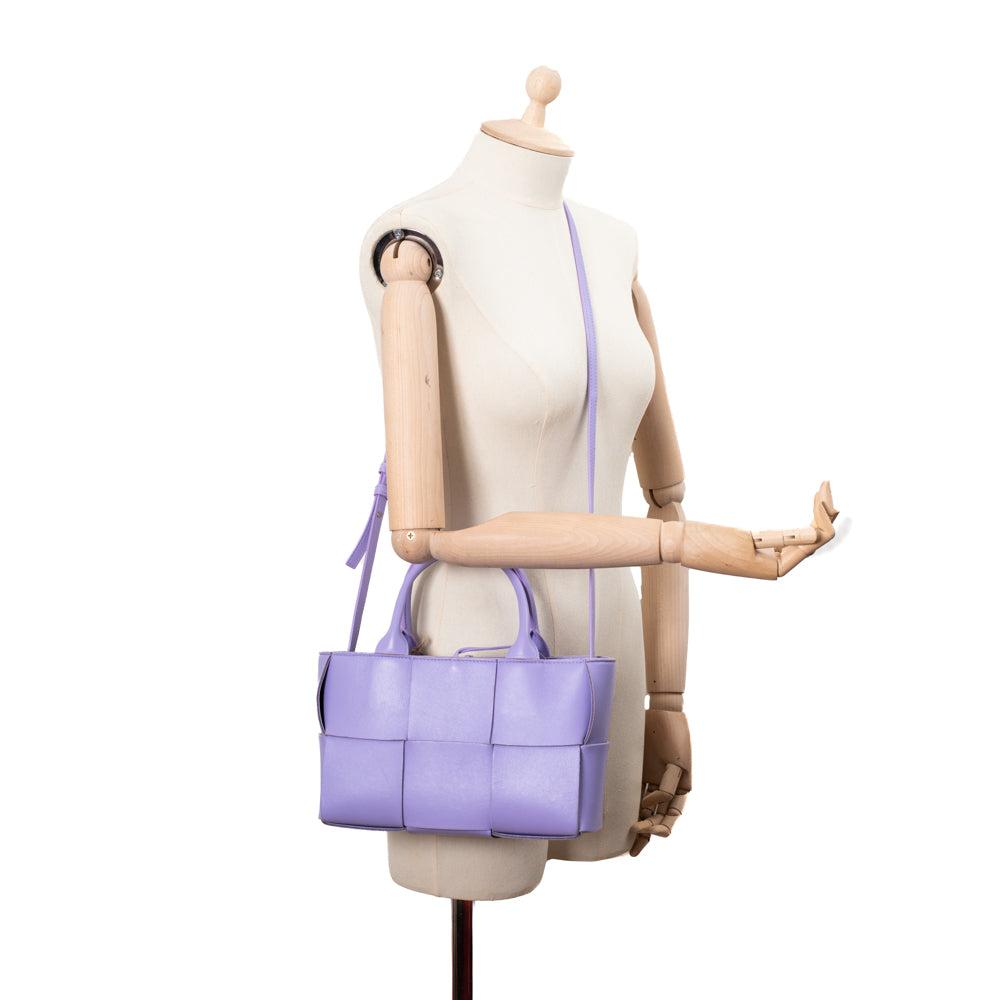 Purple Leather Bottega Veneta Handbag