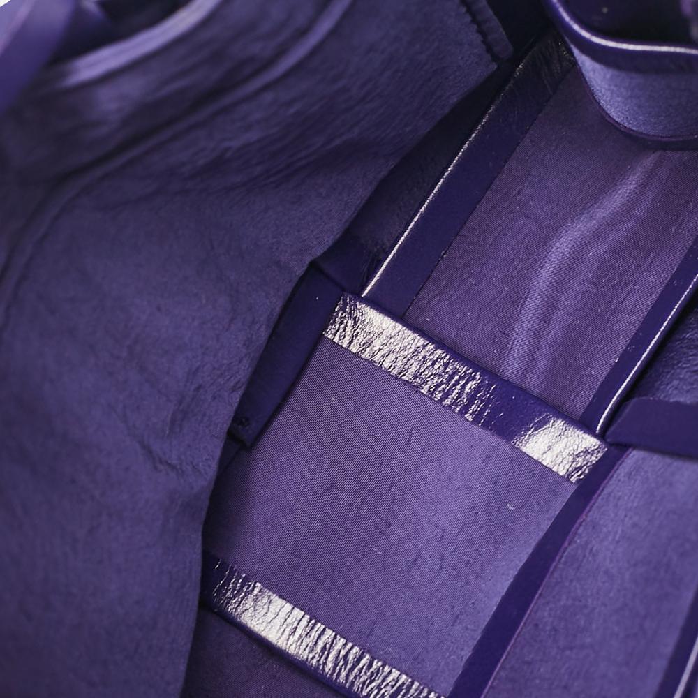 Purple Leather Bottega Veneta Crossbody Bag